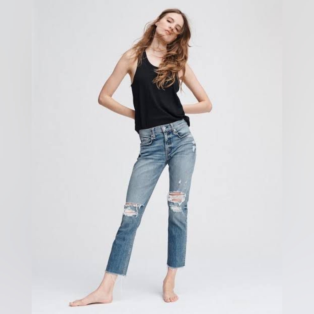 Rag & Bone Dre low-rise slim boyfriend jeans size 26